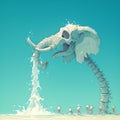 Majestic Skeleton Elephant, A Dazzling Sight!