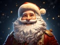 Christmas concept, 3D Render of Santa Claus