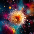 Petals in Motion: A Close-up of a Whirling Dandelion Seed