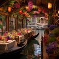 Whimsical Floating Restaurant in Venice, Italy