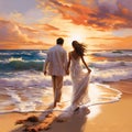 Beachfront Eternity: Love Endures in the Sand