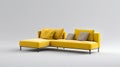 Modern Modular Sofa in a white background Royalty Free Stock Photo
