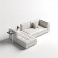 Modern Modular Sofa in a white background Royalty Free Stock Photo