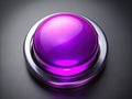A Glowing Purple Prime AIGenerated Round Button Conceptual Interface Design for Global Communication and Seamless Royalty Free Stock Photo