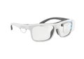 Sleek white smart glasses with holographic display for futuristic tech innovation Royalty Free Stock Photo