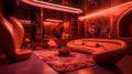 Futuristic Orange and Pink Luxury Interior: Award-Winning Desig