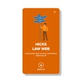 experience hicks law web vector