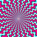 Experience the hypnotic, radiant, and mind-bending digital illusion pattern design graphic art. Royalty Free Stock Photo