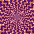 Experience the hypnotic, radiant, and mind-bending digital illusion pattern design graphic art. Royalty Free Stock Photo