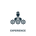 Experience icon. Monochrome simple sign from critical thinking collection. Experience icon for logo, templates, web Royalty Free Stock Photo