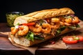 Po\' Boy: Traditional Louisiana Sandwich with Beef or Seafood