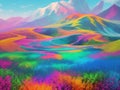 Experience Infinite Adventure: Colorful Shifting Backgrounds
