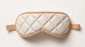 Experience a Luxurious Nights Rest, Premium White and Brown Sleep Mask, Generative AI