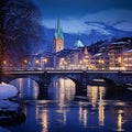 Magical Essence of Zurich at Dusk