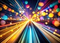 Enchanted Light Trails A Colorful Abstract Composition of Glowing Streaks and Motion Blur Perfect for Modern Art Royalty Free Stock Photo