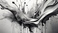 Ink Explosion: Abstract Monochrome Splatters