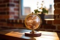 Intricate World Globe: A Captivating Fusion of Art and Geography Royalty Free Stock Photo