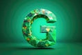 Dynamic Glitch Polygonal G Animation A Futuristic 4K Video for Creative Design Projects