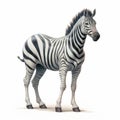 Zebra In The Last Unicorn: Full Body On White
