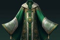 Ai Generative Luxury medieval costume of the Middle Ages. 3d rendering