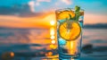 Refreshing Water Detox: Healthy Eating, Veganism, and Sports for a Healthy Lifestyle Amidst Nature