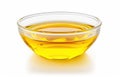 Pure Radiance: Sunflower Oil in Transparent Glass Bowl Royalty Free Stock Photo