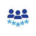 Experience Qualification Team Color Icon. Satisfaction User Customer Service Review Silhouette Pictogram. Good Quality