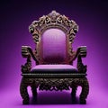 Regal Majesty: Captivating Stock Photo of a Luxurious Royal Chair, Exuding Elegance and Opulence