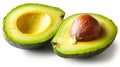 Experience the Rich Creaminess of a Halved Avocado Pure Delight AI Image Royalty Free Stock Photo