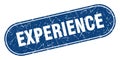 experience sign. experience grunge stamp. Royalty Free Stock Photo