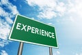 Experience sign Royalty Free Stock Photo