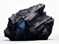 Unveiling the Raw Beauty: A Singular Piece of Coal Captured in Stunning Isolation