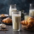 Creamy and frothy Birz with sweet pastries