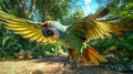 Parrot Running In Ultra Hd Cinematic Canon Eos R3 Footage Royalty Free Stock Photo