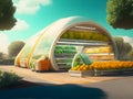 Shopping Redefined: Embrace the Future with our Futuristic Outdoor Supermarket