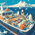 Cruising with Penguins: High Seas Sushi Adventure