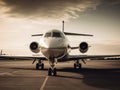 A private jet ready to whisk you away to your next destination created with Generative AI