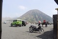 Bromo Bustle: Explorers Amidst Volcanic Excursion Royalty Free Stock Photo