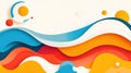 Experience the vibrant energy of spiral sound waves in this dynamic abstract background with playful textures