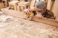 Experienced carpenter work Royalty Free Stock Photo