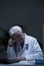 Experienced doctor suffering for depression