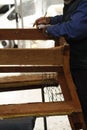 experienced hands of an upholsterer