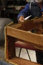 experienced hands of an upholsterer