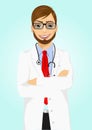 Experienced male doctor posing Royalty Free Stock Photo