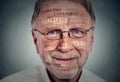 Experienced senior professional. Headshot of a elderly man