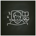 Experiences asleep chalk icon