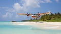 Experiencing the Majestic Beaches from a Small Tourist Plane Royalty Free Stock Photo