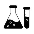 Experiment flask Line Vector Icon easily modified