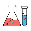 Experiment flask Line Vector Icon easily modified