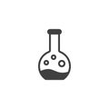 Experiment flask vector icon